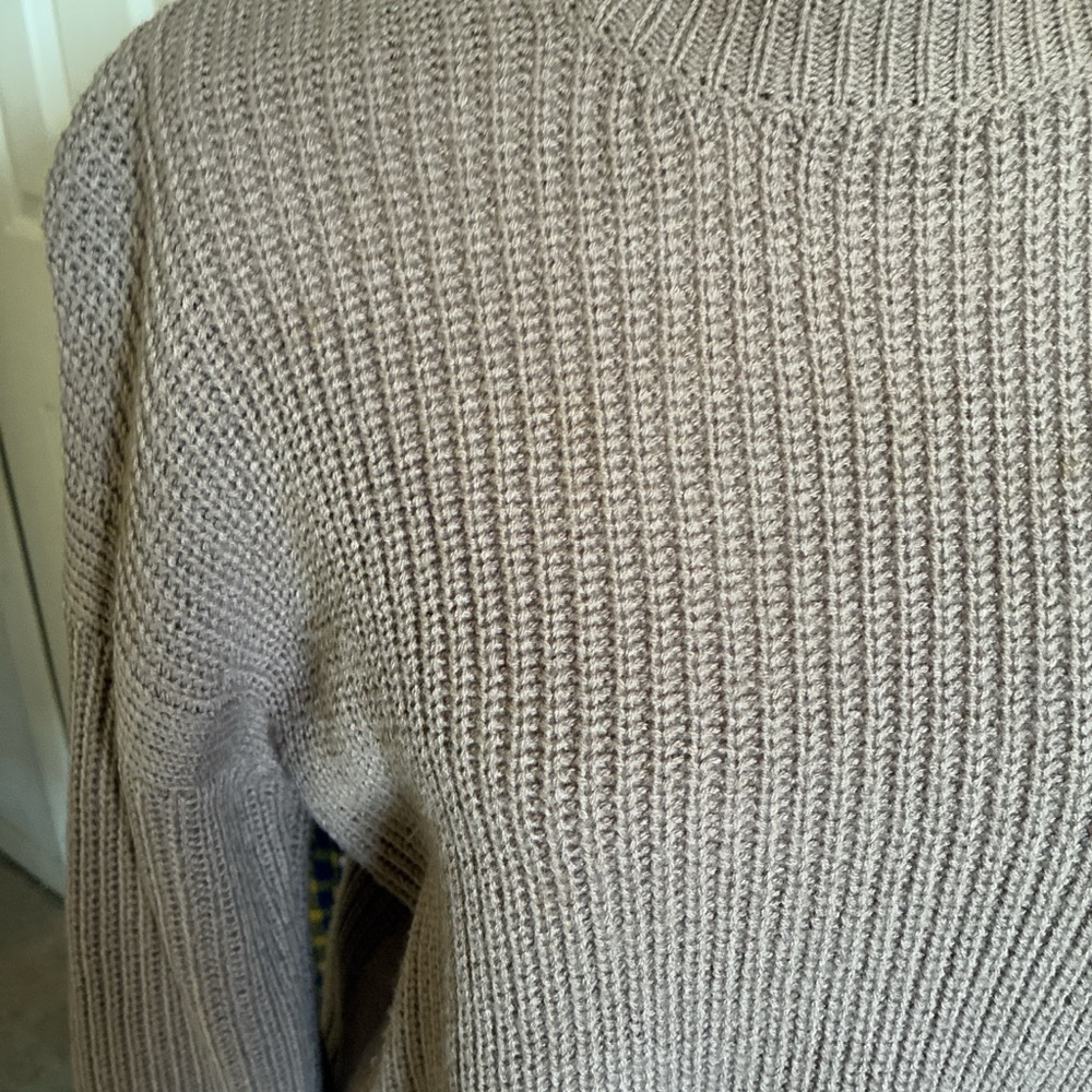 Women's Taupe Sweater - Picture 4 of 6